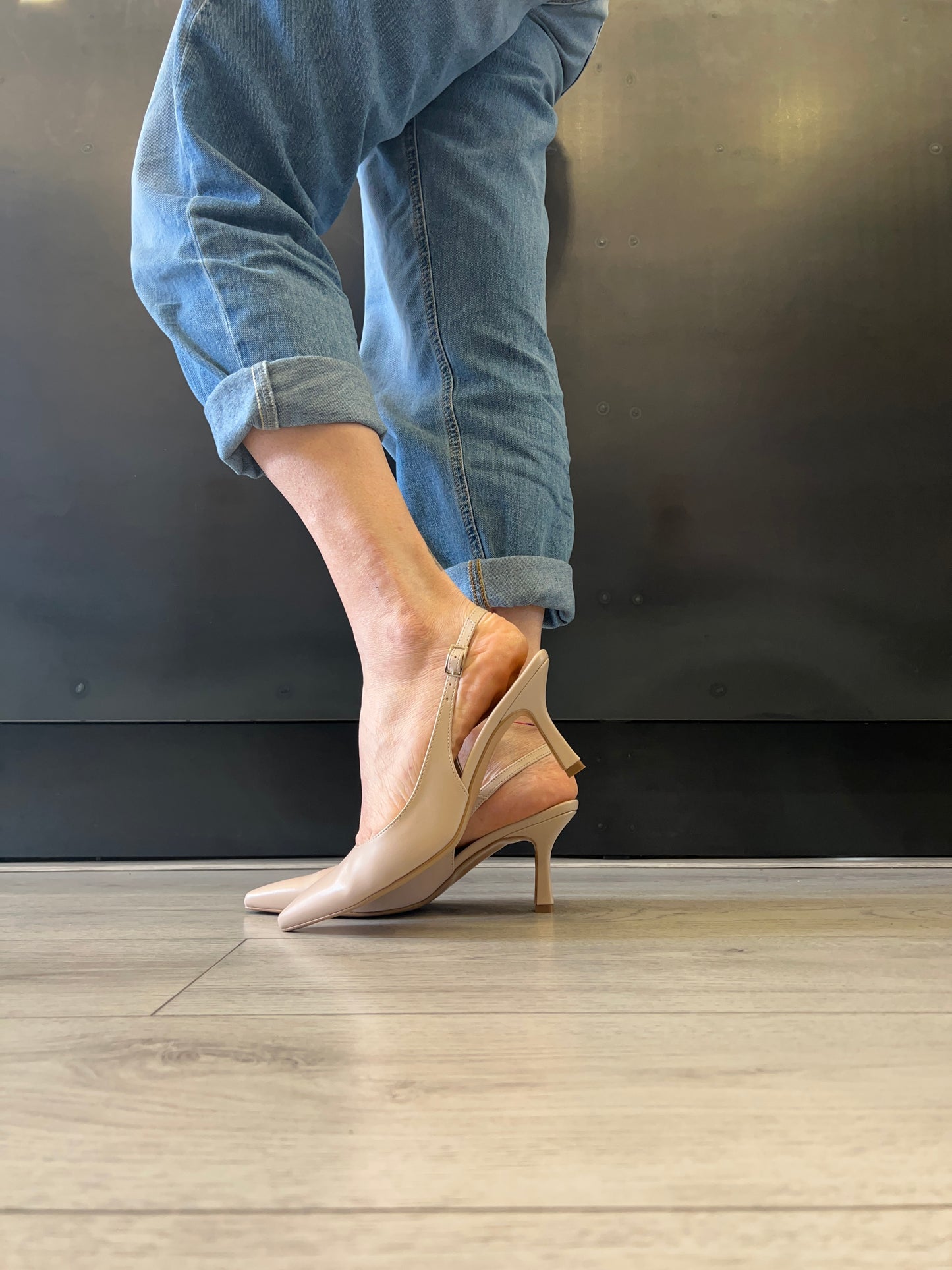Décolleté slingback BOTTEGA LOTTI nude