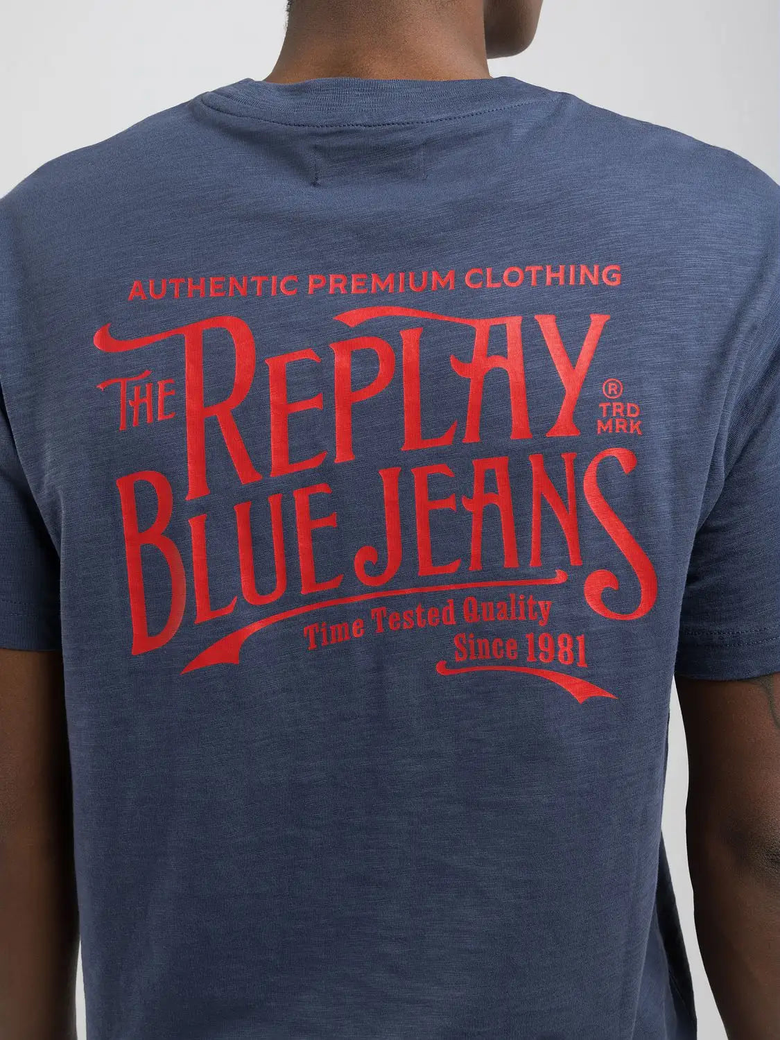 T-shirt REPLAY in Jersey fiammato