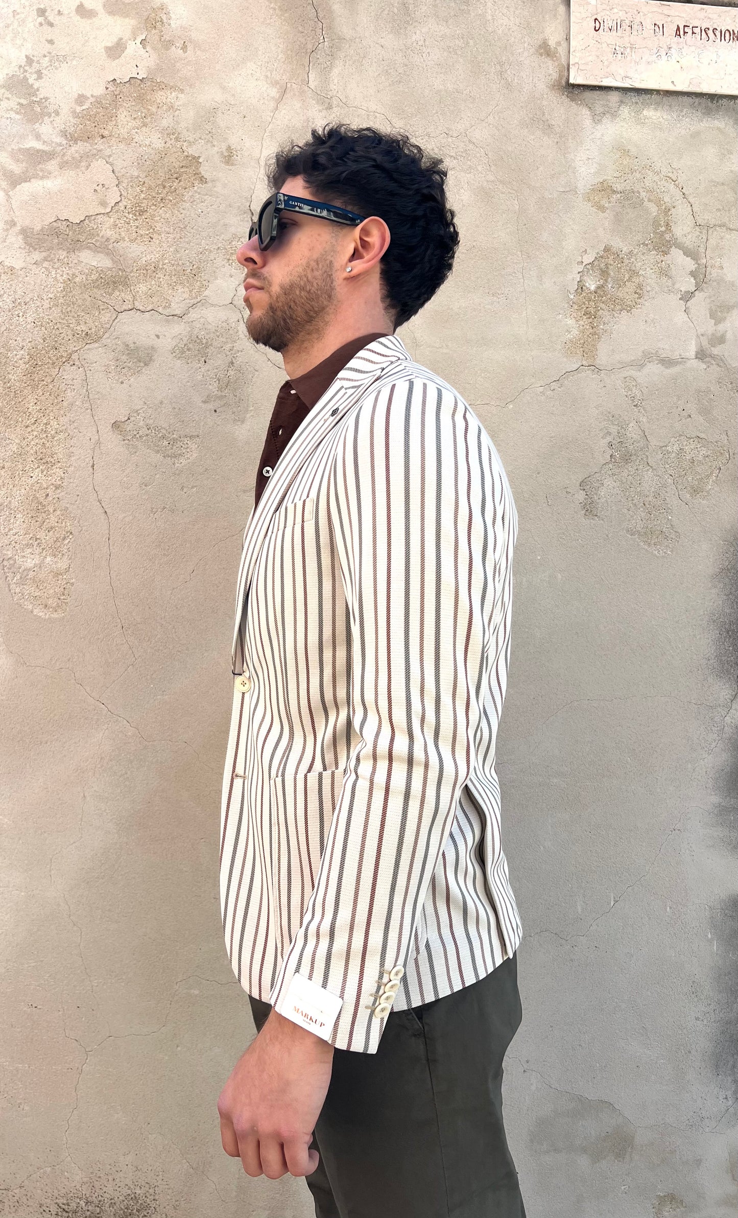 Giacca blazer MARKUP monopetto rigato
