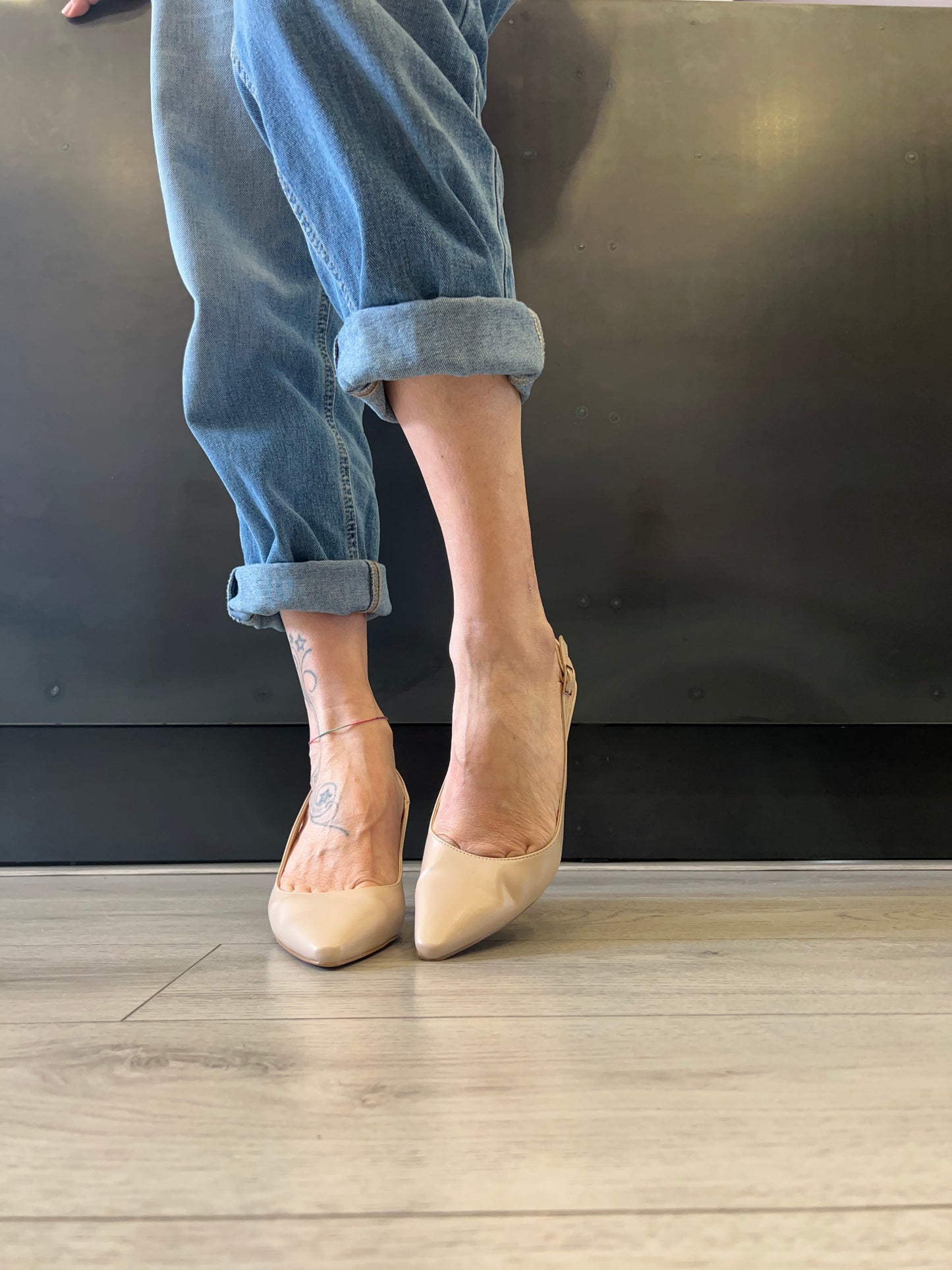 Décolleté slingback BOTTEGA LOTTI nude