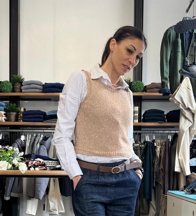 gilet/canotta LE STREGHE lurex