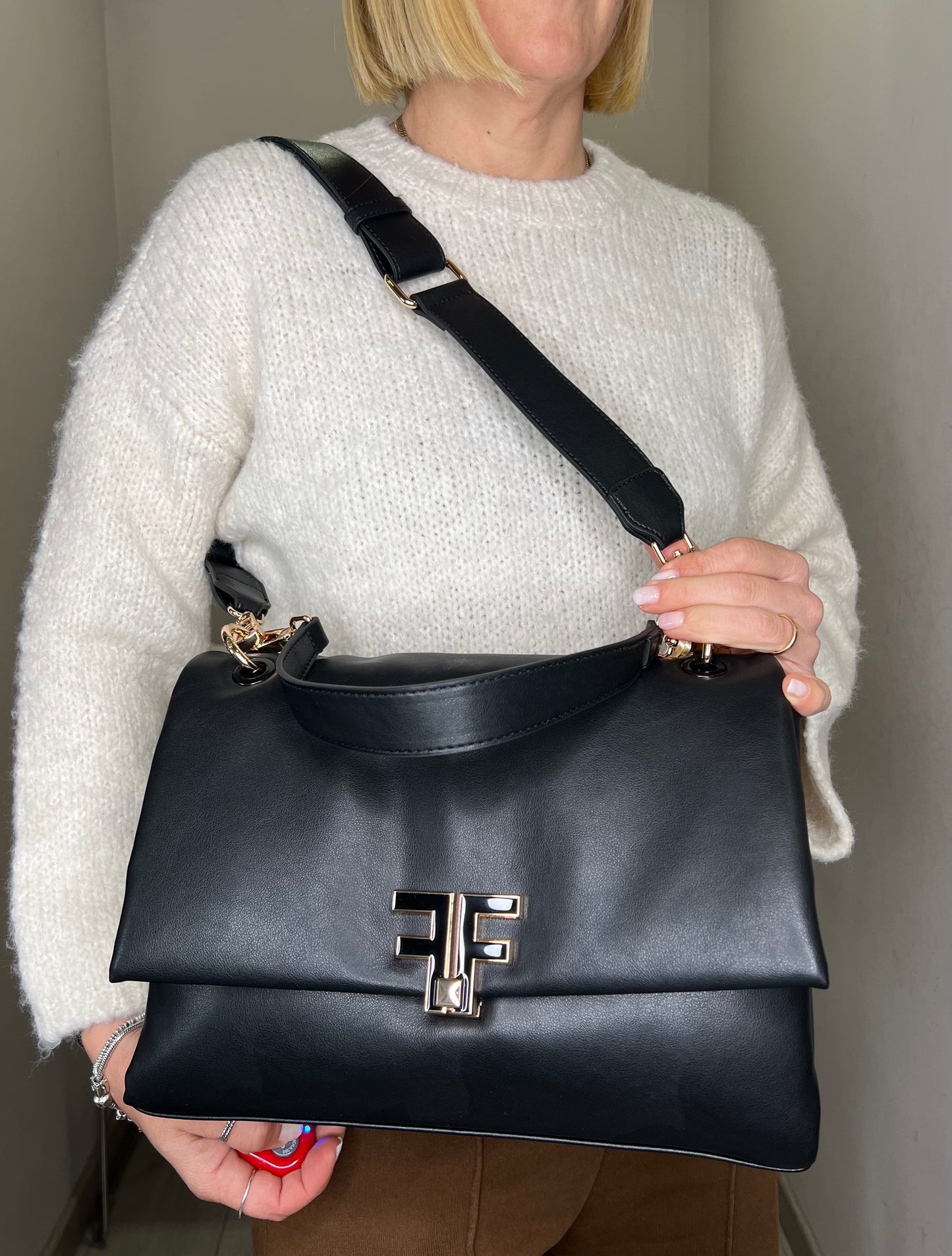 Borsa FRACOMINA grande nera