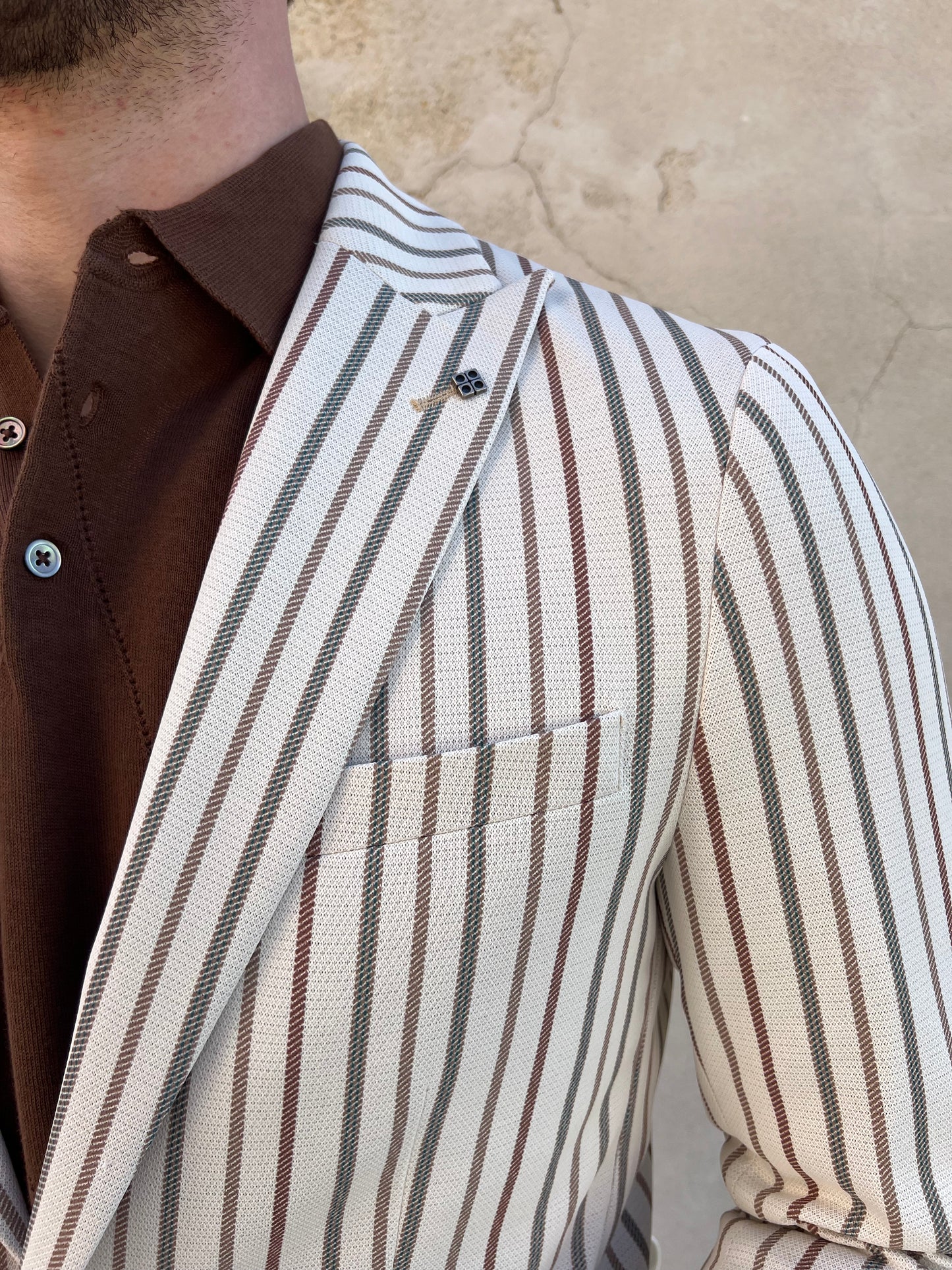 Giacca blazer MARKUP monopetto rigato