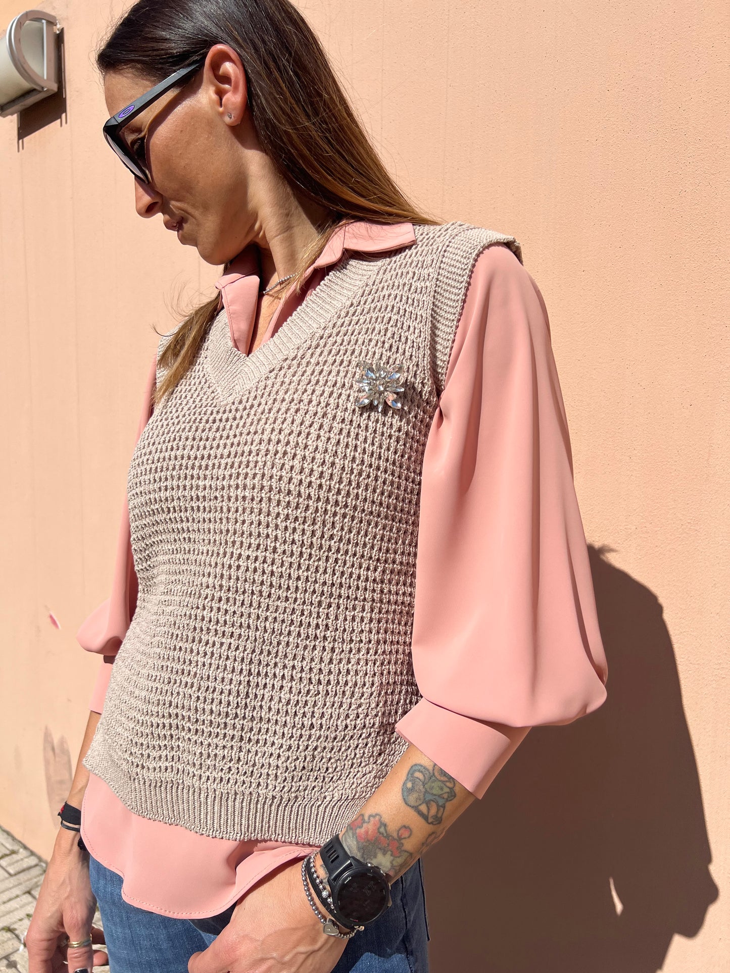 Gilet LOKITA in maglia corda