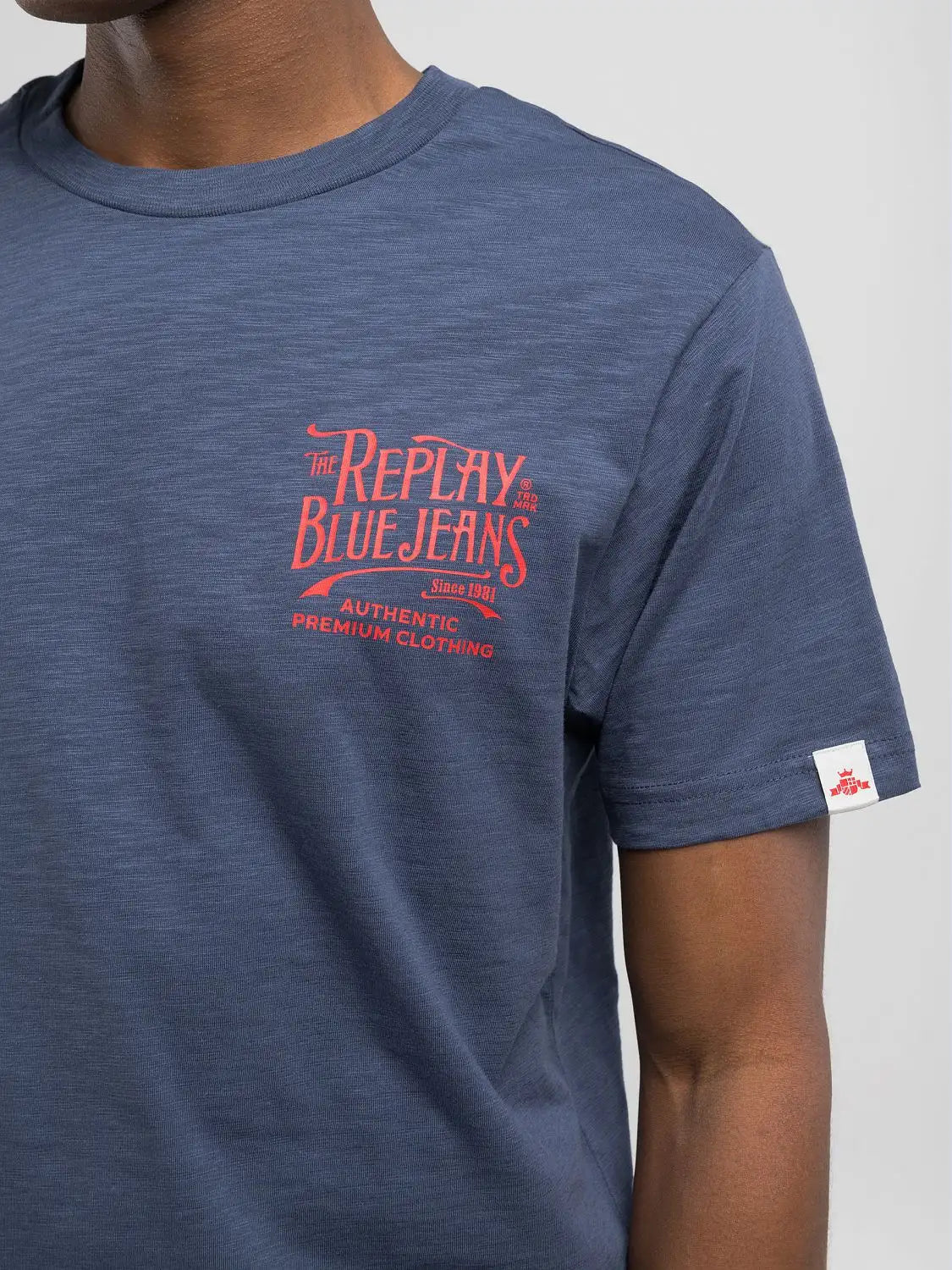 T-shirt REPLAY in Jersey fiammato