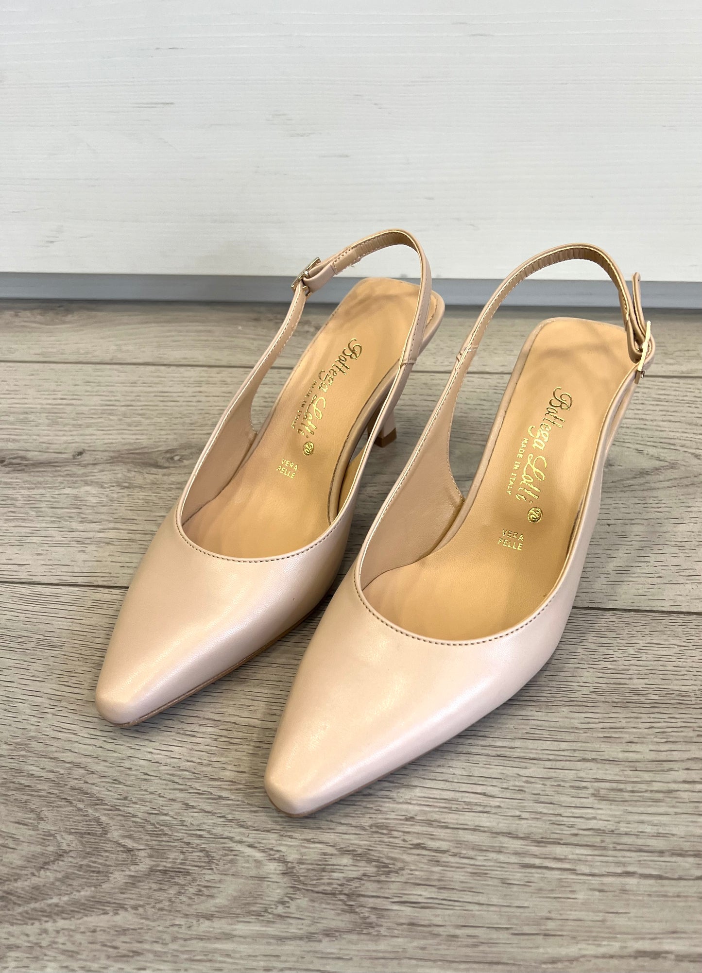 Décolleté slingback BOTTEGA LOTTI nude