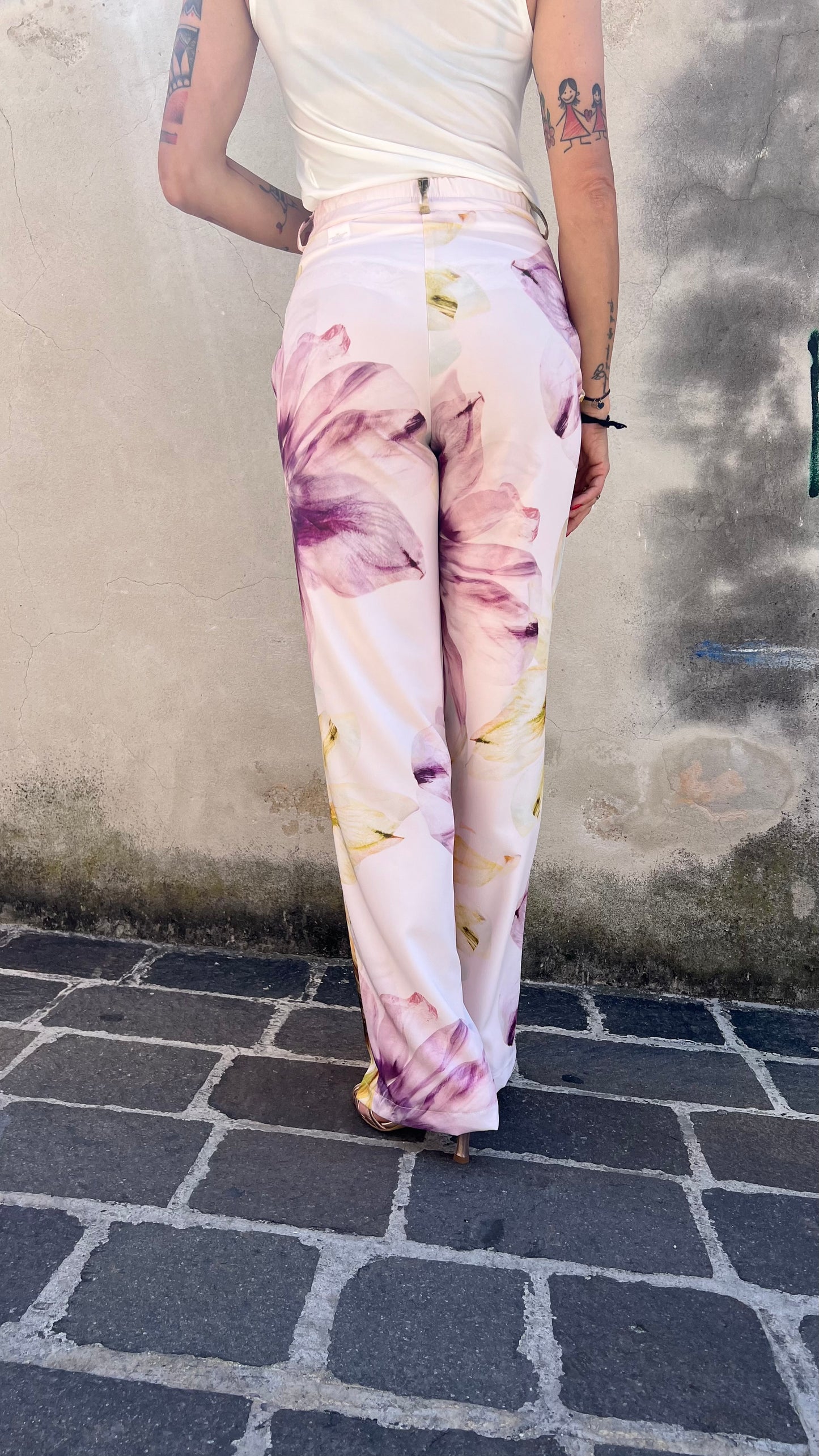 Pantalone floreale KONTATTO