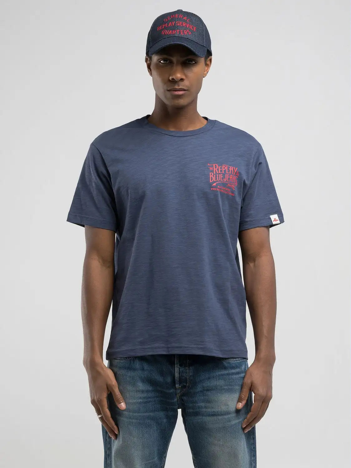 T-shirt REPLAY in Jersey fiammato