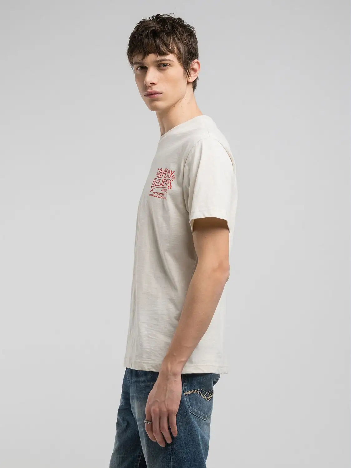 T-shirt REPLAY in Jersey fiammato