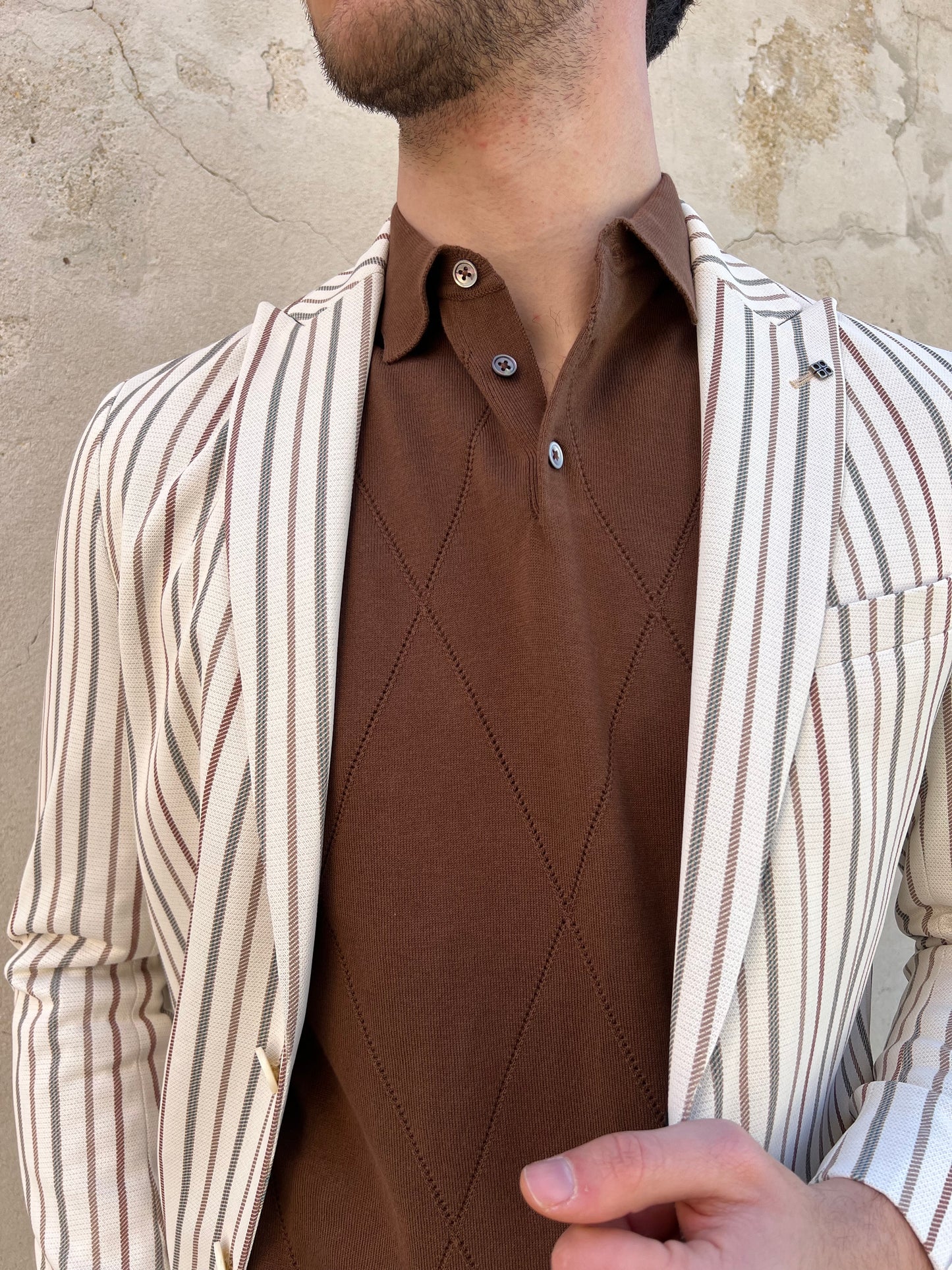 Giacca blazer MARKUP monopetto rigato