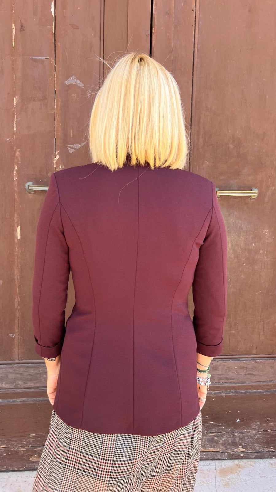 Blazer doppiopetto con maniche 3/4 JU25MAW IMPERIAL