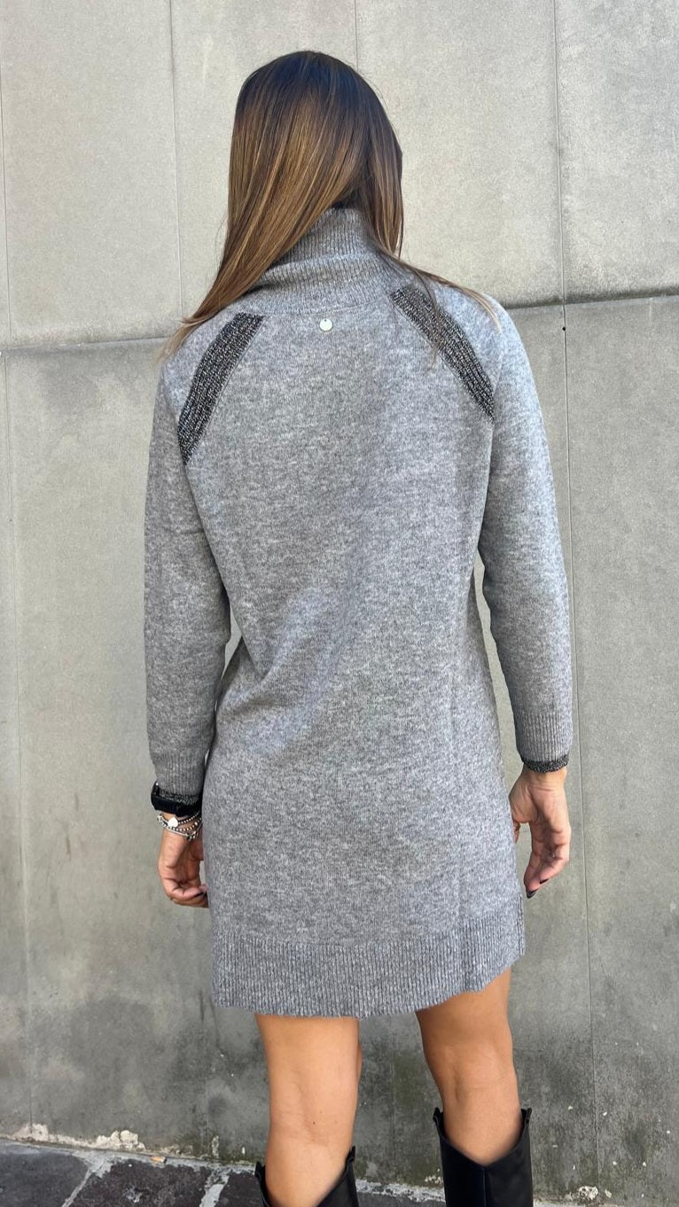 Abito in maglia grigio MARKUP