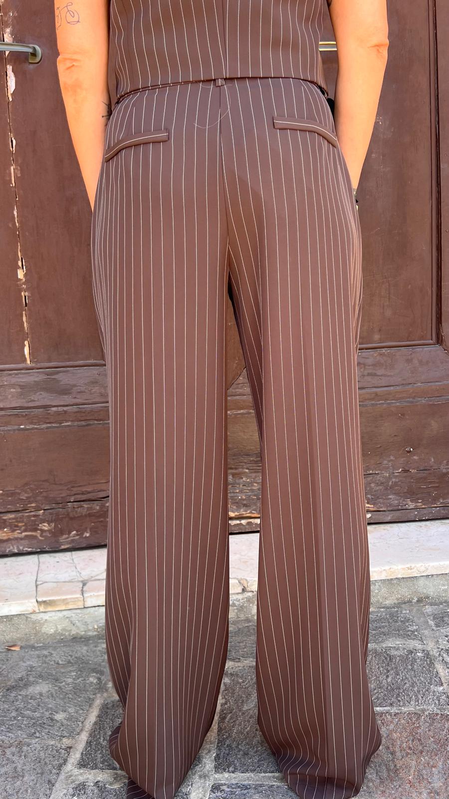 Pantaloni palazzo con cintura fiore P7I9MEP IMPERIAL
