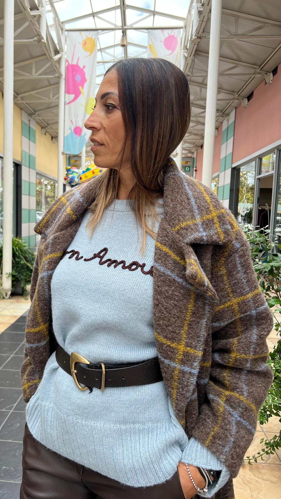 Cappotto lungo con cinta LOKITA