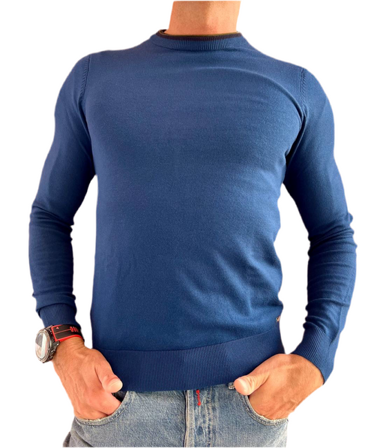 Maglia in viscosa bluette