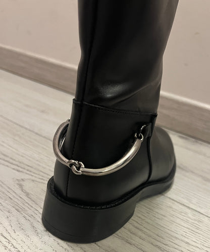 Stivale DIVINE FOLLIE alto nero in pelle