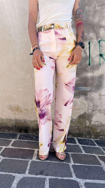 Pantalone floreale KONTATTO