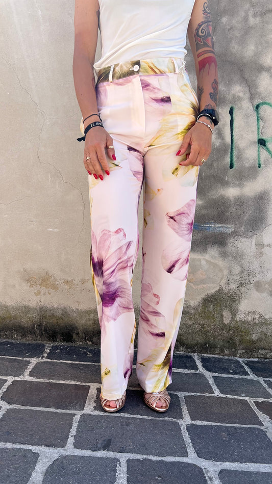 Pantalone floreale KONTATTO