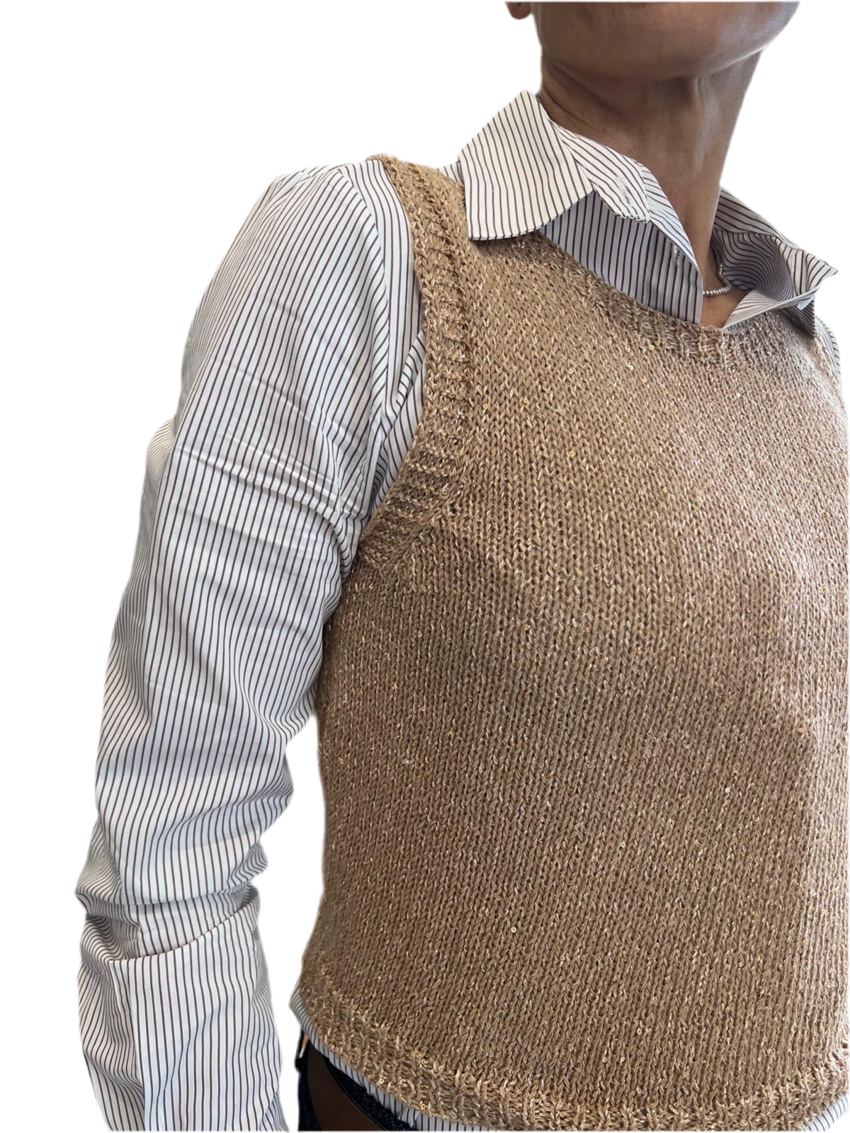 gilet/canotta LE STREGHE lurex