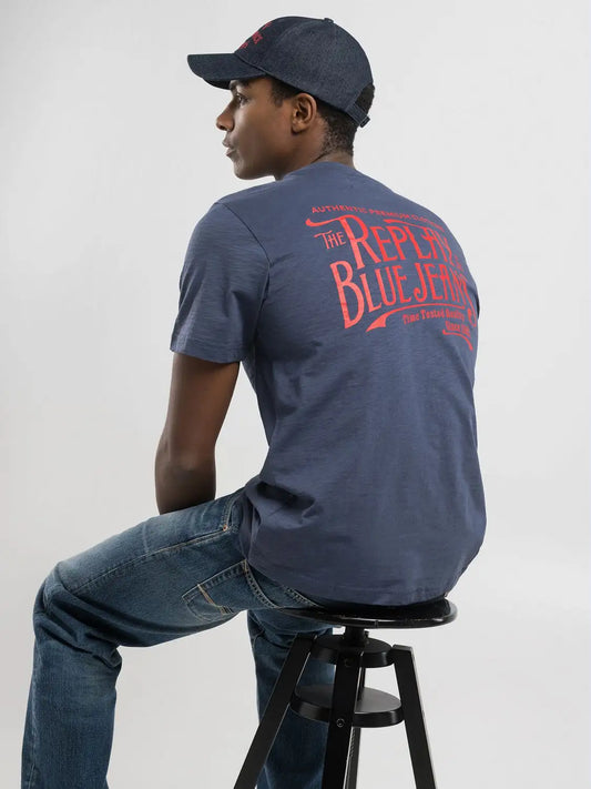 T-shirt REPLAY in Jersey fiammato