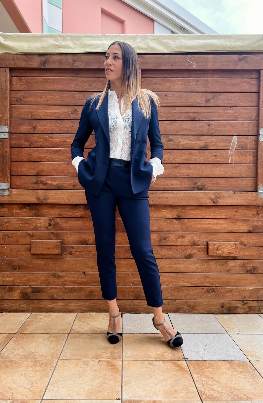 blazer doppiopetto blu