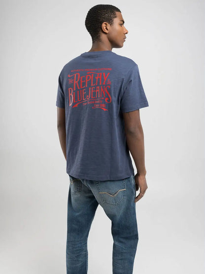 T-shirt REPLAY in Jersey fiammato