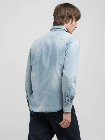 Camicia REPLAY western con ricamo R