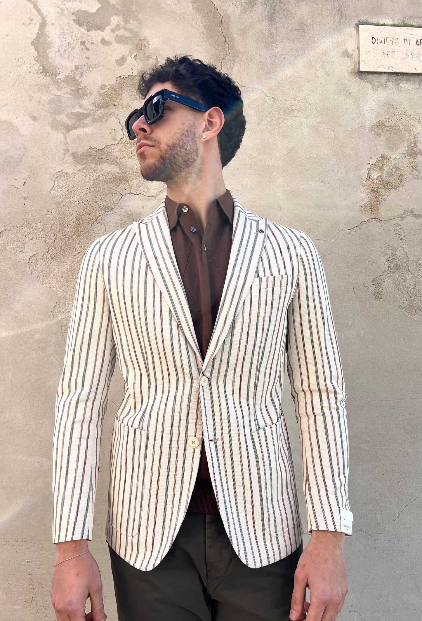 Giacca blazer MARKUP monopetto rigato