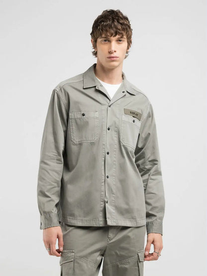 Camicia REPLAY relaxed fit in cotone