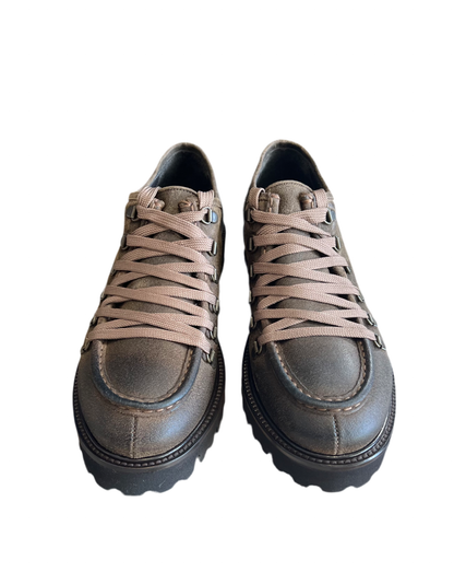 Scarpa FEDENI stringata scamosciata t. Moro