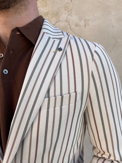 Giacca blazer MARKUP monopetto rigato