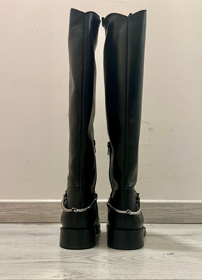 Stivale DIVINE FOLLIE alto nero in pelle