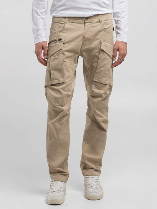 Pantalone cargo beige