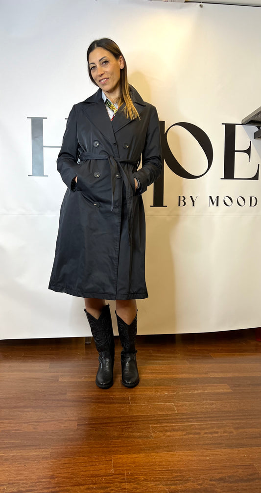 Trench LOKITA con spacchi laterali