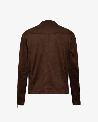 Giubbino MARKUP modello biker effetto camoscio