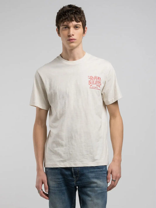 T-shirt REPLAY in Jersey fiammato