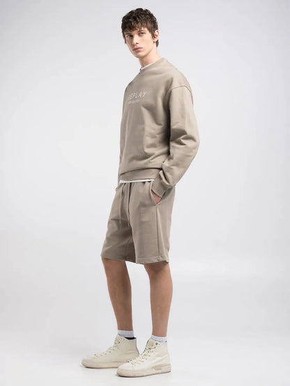 Felpa REPLAY relaxed fit con lettering