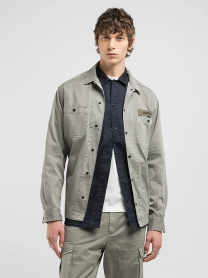 Camicia REPLAY relaxed fit in cotone