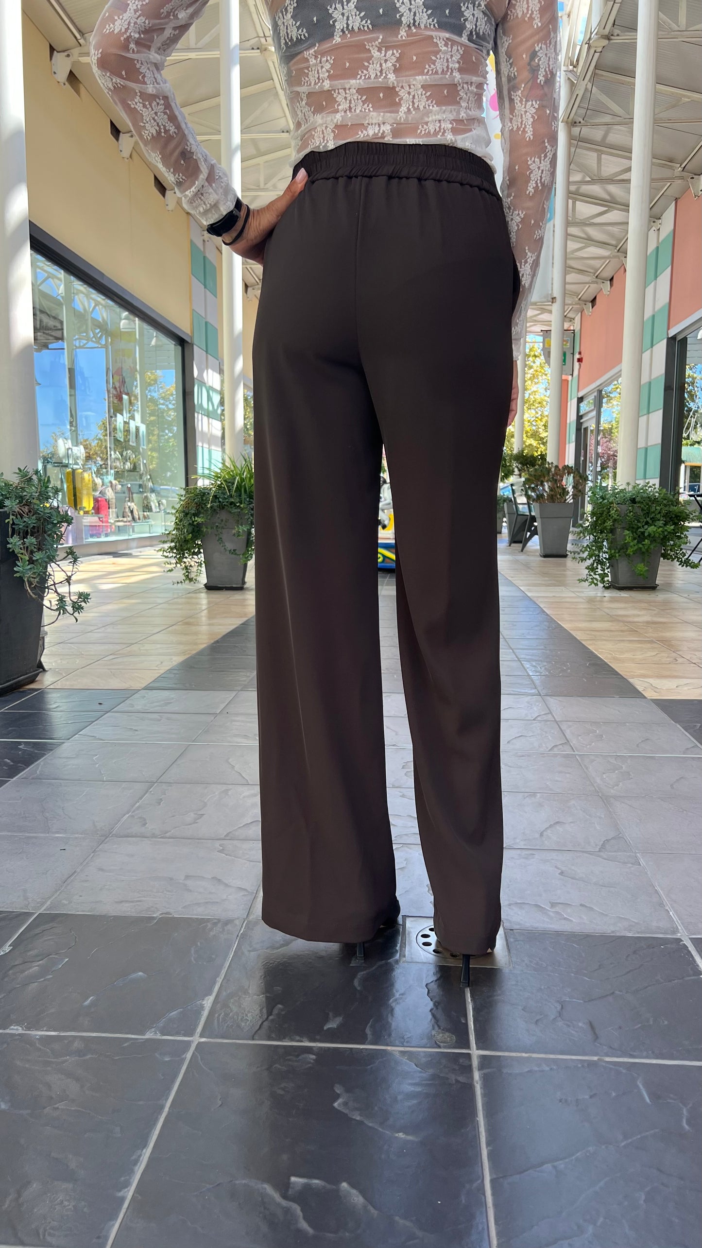 Tailleur fluido moro Kontatto