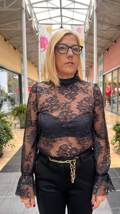 Camicia collo alto in pizzo CVE-R022 HAVEONE