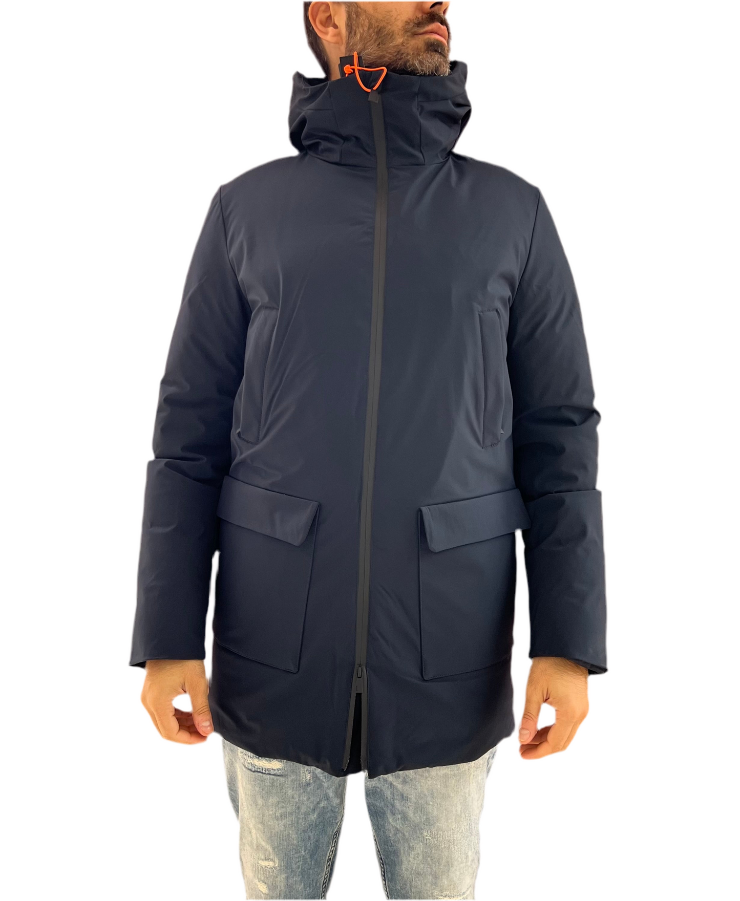 Giubbino parka blu