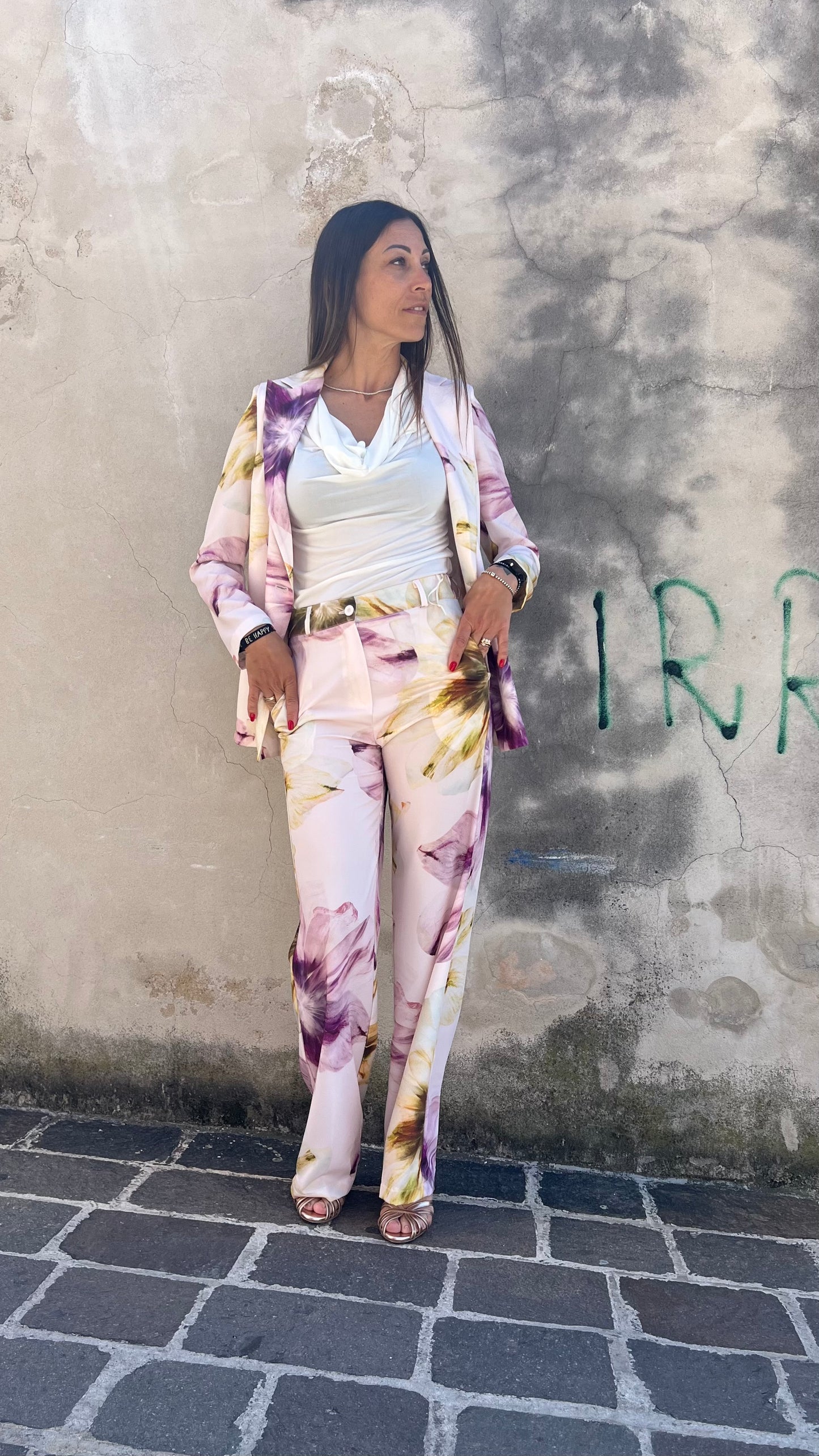 Pantalone floreale KONTATTO