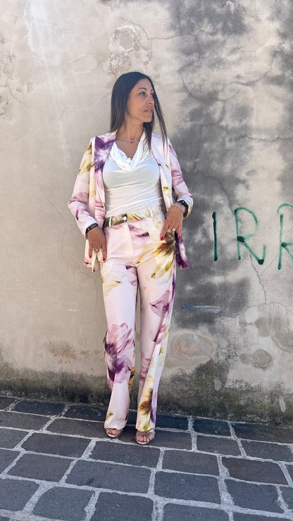 Pantalone floreale KONTATTO