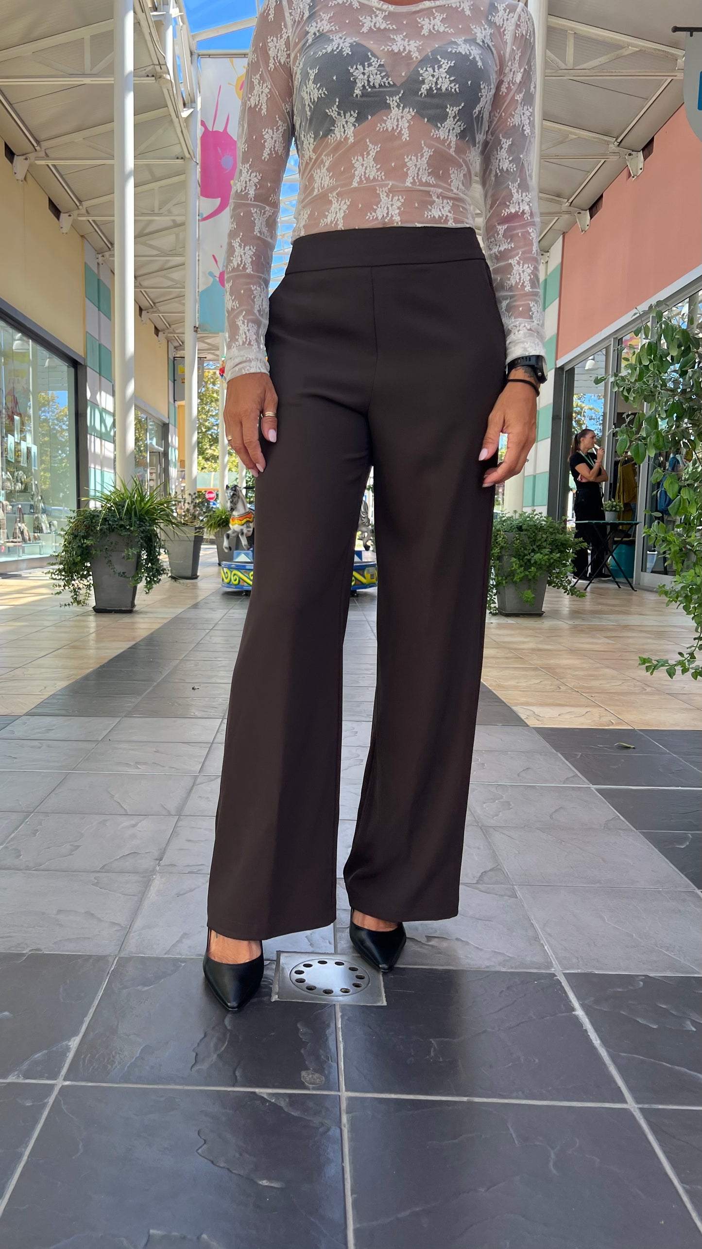 Tailleur fluido moro Kontatto