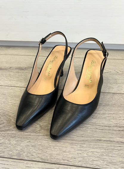 Décolleté slingback BOTTEGA LOTTI nero