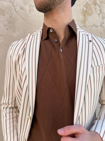 Giacca blazer MARKUP monopetto rigato