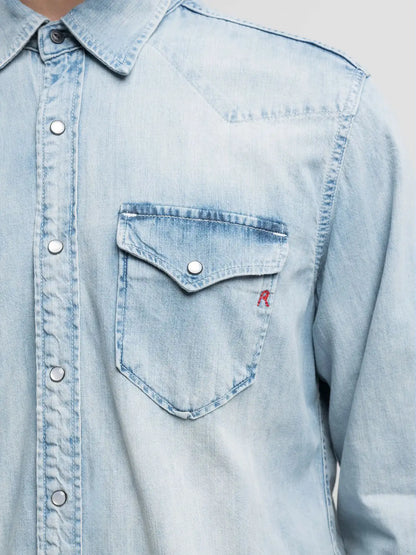 Camicia REPLAY western con ricamo R