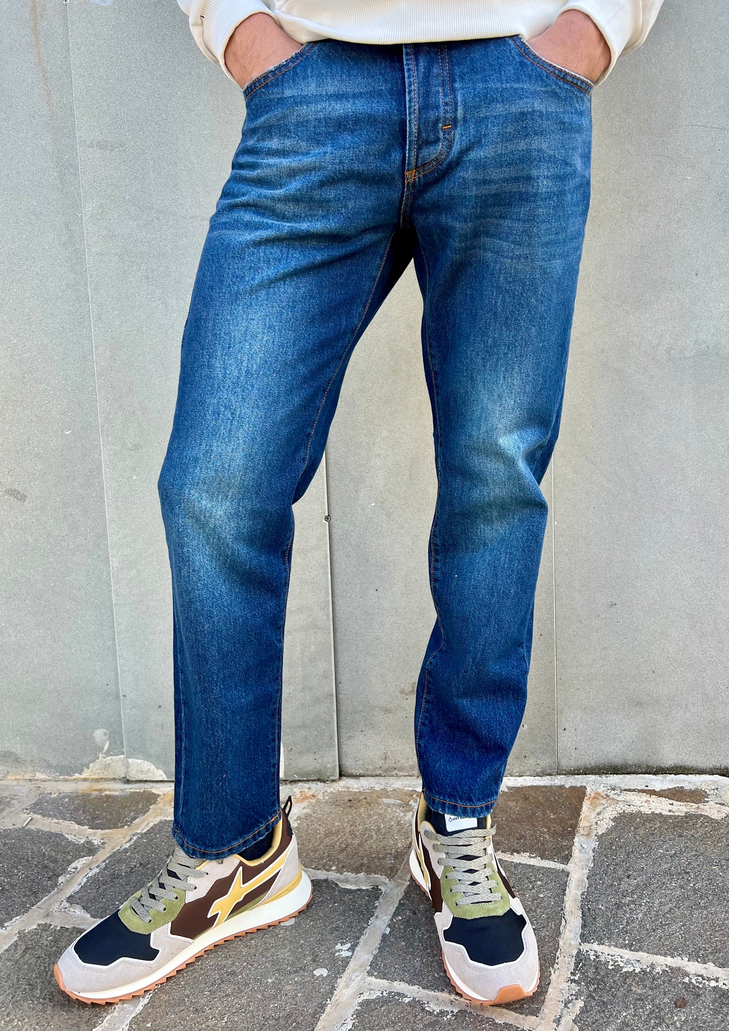 jeans regular blu