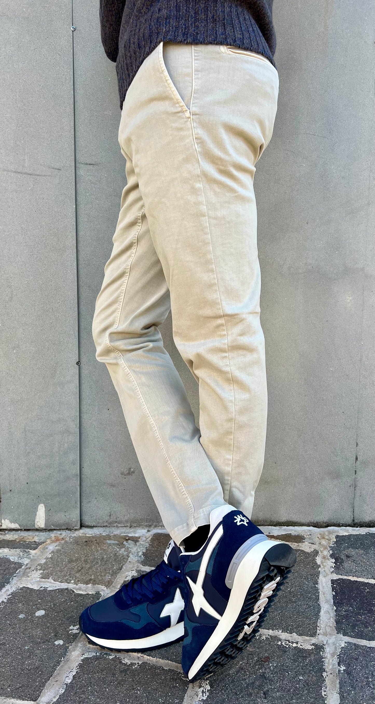 Pantalone chinos beige