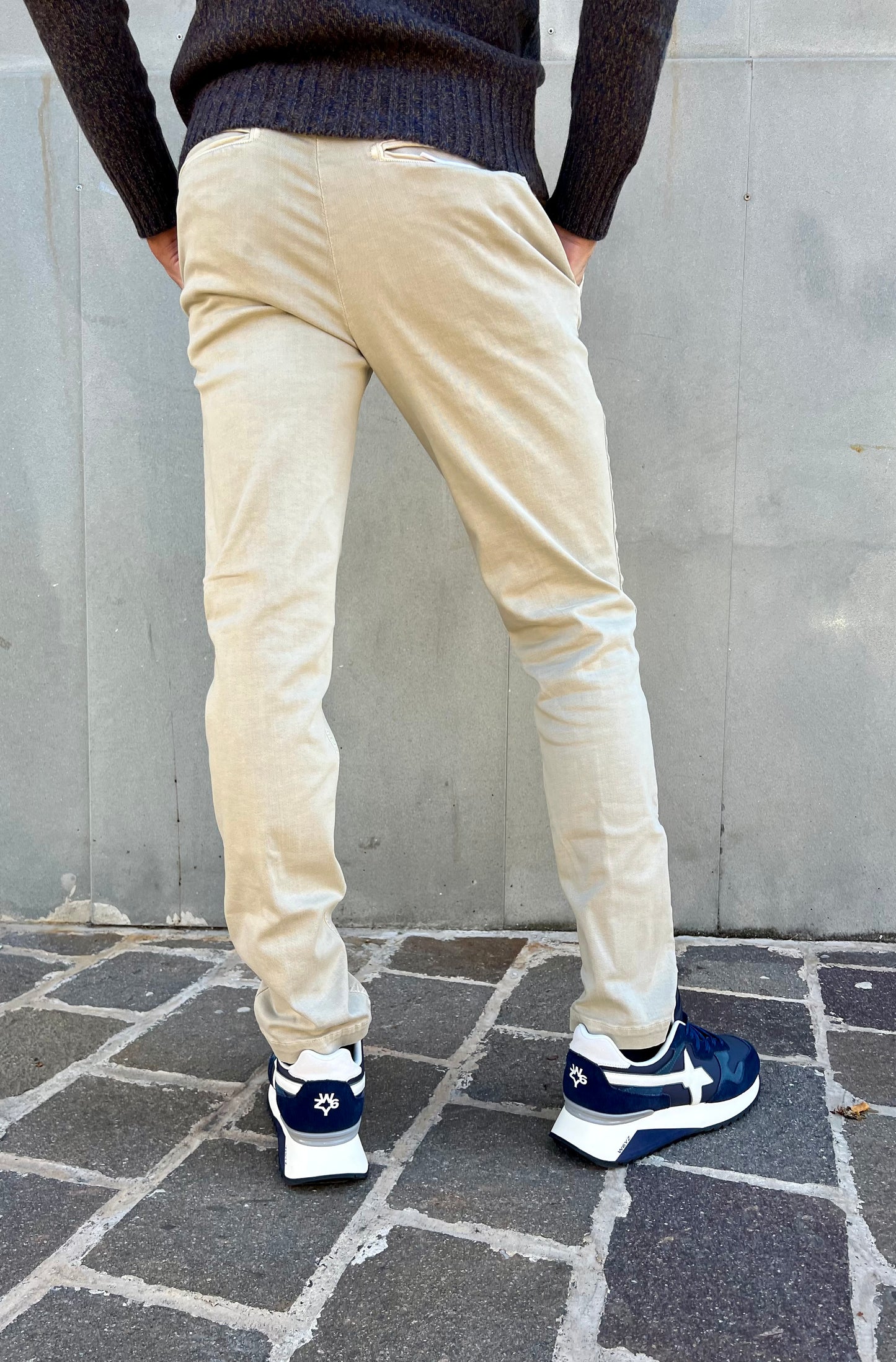 Pantalone chinos beige